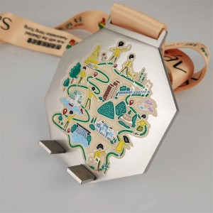 Ειδική σχεδίαση ψευδαργύρου ψευδαργύρου-χύτευση 3D σκάλισμα μετάλλιο μετάλλιο μετάλλιο