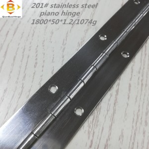 Τυπικό μέγεθος Long Hinge 201#72 \'\'*2 ανοξείδωτο χάλυβα μεντεσέ πιάτα συνεχής σειρά