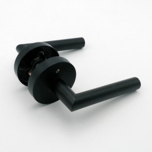 R7505 Πόρτα χειρίζεται μαύρο, μοχλό πόρτας απορρήτου Εσωτερικό για μπάνιο υπνοδωματίων, σύγχρονο λεπτό μοντέρνο σχεδιασμό βαρέων μ...