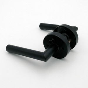 R7505 Πόρτα χειρίζεται μαύρο, μοχλό πόρτας απορρήτου Εσωτερικό για μπάνιο υπνοδωματίων, σύγχρονο λεπτό μοντέρνο σχεδιασμό βαρέων μ...