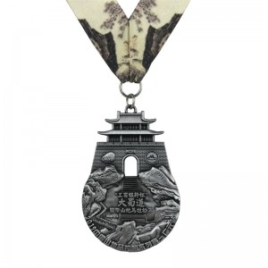 Perfect Design Antique Brass Gold Silver 4D Metal Medals Medal Awards