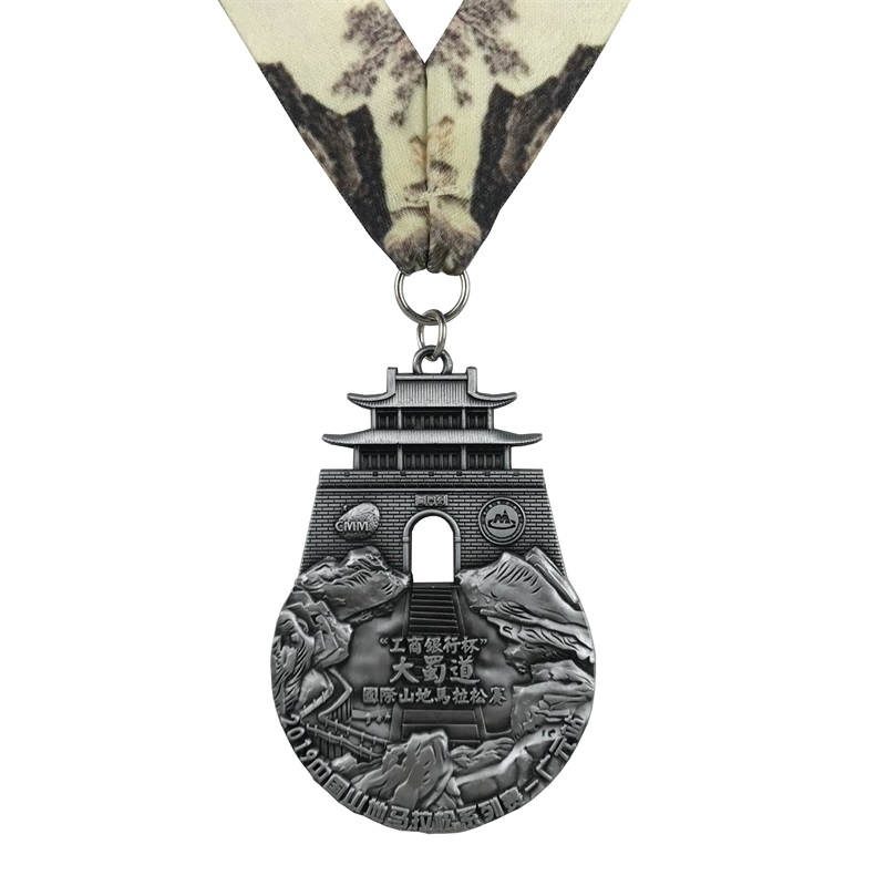 Perfect Design Antique Brass Gold Silver 4D Metal Medals Medal Awards