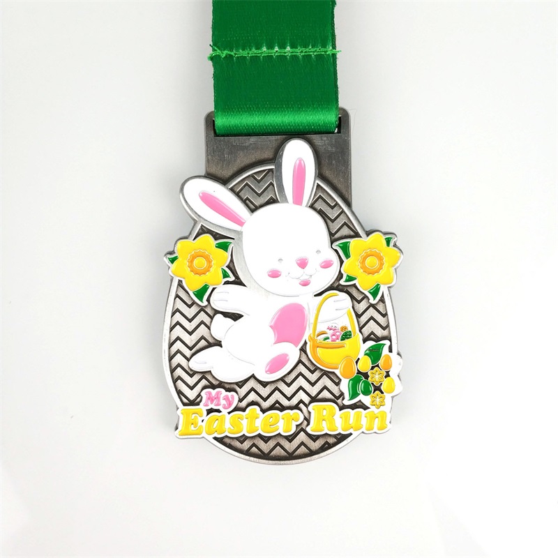 Σχεδιασμός για το Πάσχα Bunny&Easter Egg Medals 3D Print Metal Medals