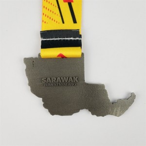 Gag Medal Κατασκευαστής Εξατομικευμένα Βραβεία Τιμής Metal 3D Χρυσό Επίτροπο Χάρτης Μεταλλίου της Πόλης