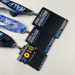 Χρώμα ψεκασμού βραβεία ξύλινα μετάλλιο για αθλητικές μετάλλες διακοπών