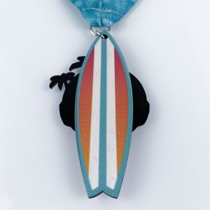 Gag Factory Medals Προσαρμοσμένο ξύλινο μετάλλιο