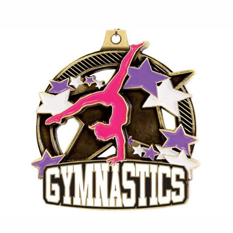 Ψευδάργυρο χύτευση μετάλλιο μετάλλιο μετάλλιο σμάλτο Gymnastics μετάλλιο