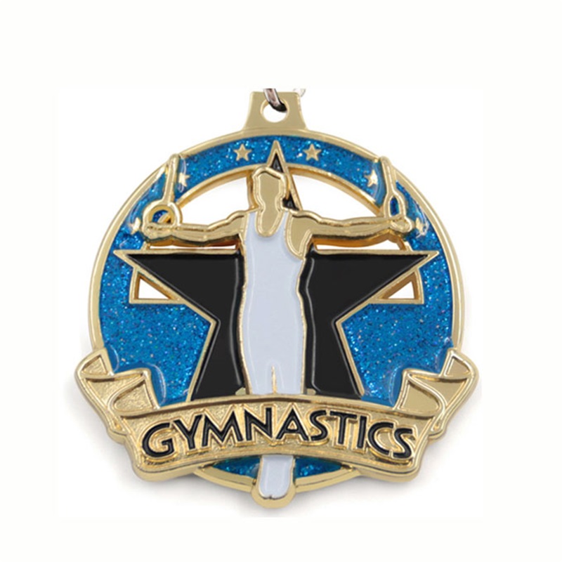 Ψευδάργυρο χύτευση μετάλλιο μετάλλιο μετάλλιο σμάλτο Gymnastics μετάλλιο
