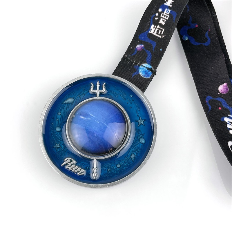 Χρώμα 3D σμάλτο στερεοσκοπικό φαινόμενο μετάλλιο μετάλλων τρέξιμο