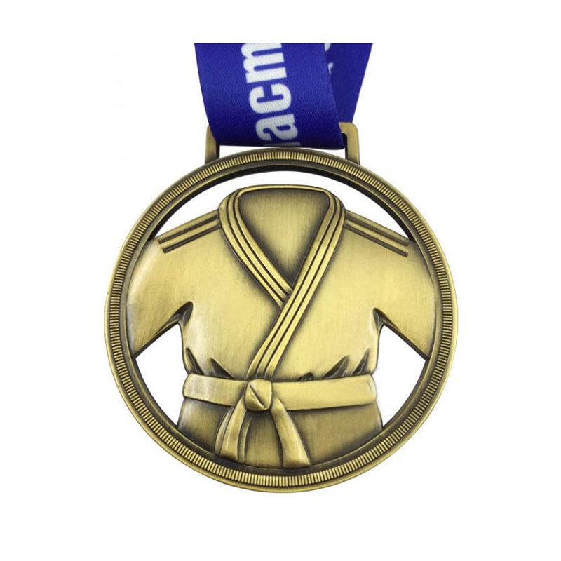 Χυτά μεταλλικά μετάλλια Kungfu Χρυσό μετάλλιο Medalla de Kung Fu