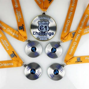 Rose Medallion Plates Medal Medal Προσαρμοσμένο μετάλλιο