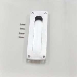 7,09 ίντσες εσοχή φλόγας δάχτυλα τραβά για την πόρτα της πόρτας τσέπης, συρόμενη λαβή πόρτας αχυρώνα, βουρτσισμένο ανοξείδωτο χάλυ...