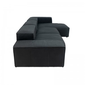 Sectional Sofa RS957 (Μαύρο)