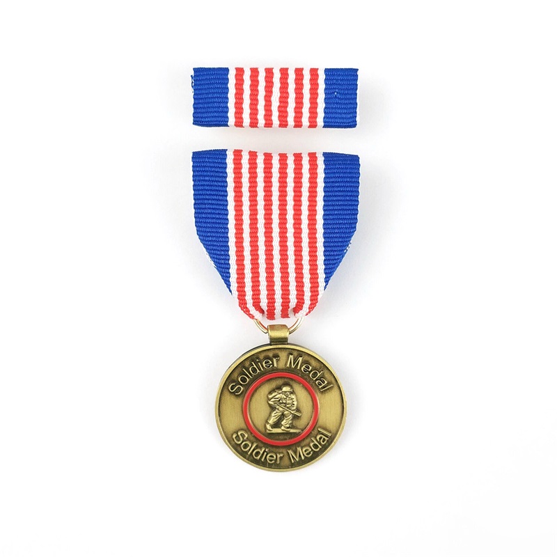 Έθιμο λαμπερό χρυσό μετάλλιο λογότυπο της εταιρείας