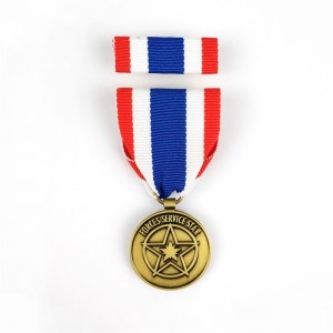 Soft Senamel Custom Pin Badges Βραβείο Medal of Honor με σύντομο κορδόνι