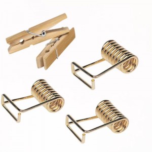 Η φουρκέτα από ανοξείδωτο χάλυβα Clothespin Μικρή σπειροειδή στρέψη ελατηρίου