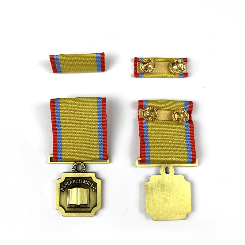 GAG χονδρική ανταγωνιστική προσαρμοσμένη βραβείο μετάλλιο αμερικανικό μετάλλιο τιμής με μπαρ Stripe Short Ribbon