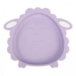 Baby Tableware πρόβατα τρόφιμα βαθμού σιλικόνη μαλακό μωρό σίτιση μπολ Μη BPA δείπνο σιλικόνη πλάκες σίτισης για τα πλάκες νήπια
