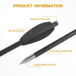 Elongarrow 119612-04 Βίδες διασταύρωσης πιστόλι με 2pcs μαύρο βέλος βέλους βέλους