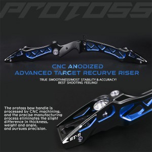 210080-10 25inches μαύρο&blue χρώμα ILF recurve bow riser