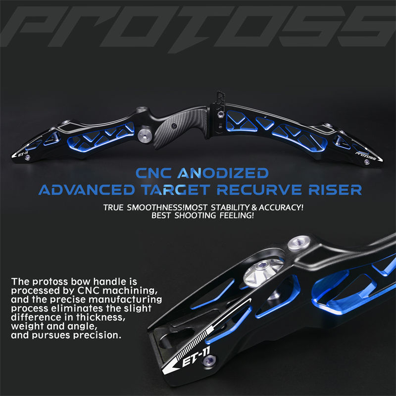 210080-10 25inches μαύρο&blue χρώμα ILF recurve bow riser