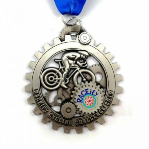 Gag New Custom Metal 3D Cycle Series Medals Bike Medals