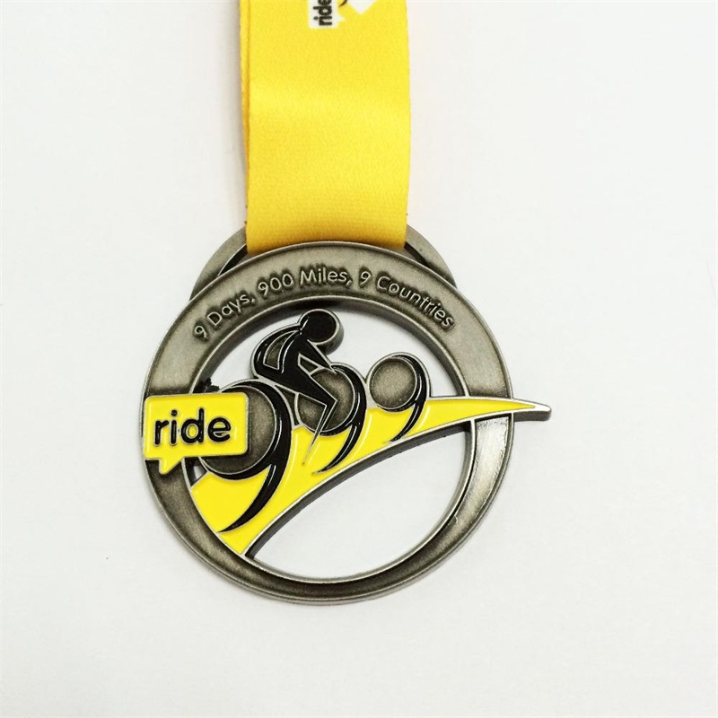 Αθλητικό μετάλλιο εργοστάσιο μετάλλων μετάλλια προσαρμοσμένα 3D ποδήλατα μετάλλια