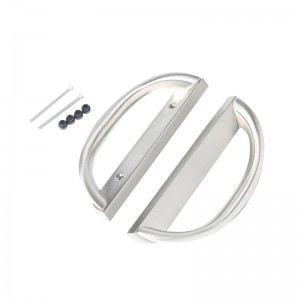 Συρόμενο σετ λαβής πόρτας αίθριο, σχήμα D, μη κλειδιά (ταιριάζει 3-15/16 \\\