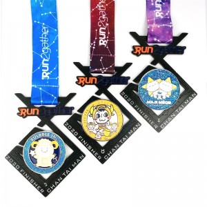 Χονδρική χωρίς ελάχιστη παραγγελία μετάλλια μαραθωνίου σμάλτου