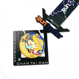 GAG χονδρική προσαρμοσμένη λογότυπο σχεδιασμό μεταλλικό κράμα που τρέχει μαραθώνιο αθλητικό μετάλλιο τιμής