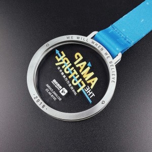 Υψηλής ποιότητας ζώα Sliver Custom Zinc Alloy Die Casting Βραβείο Metal Universal Wrestling Medals