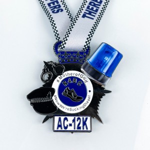 Προσαρμοσμένα αθλητικά μετάλλια αγώνα μετάλλιο ακρυλικό μετάλλιο νικητή μετάλλια κολοκύθια μετάλλια με εξαγνημένη κορδέλα