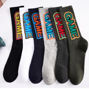 Jacquard Custom Logo Tube Sock Basketball Elites Men Crew Sports Cycling Socks