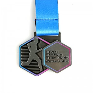 Προσαρμοσμένος αγώνας Medal Medal Medal Ribbons UK Custom Running Medal