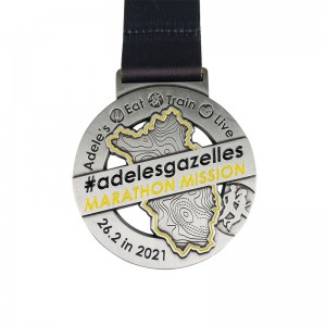 Προσαρμοσμένα μετάλλια γρήγορα κοίλα μετάλλια έθιμο μεταλλικό κράμα ψευδαργύρου