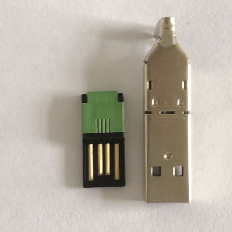Επιμελητήριο ickel-plated USB Type A Tail Socket 3-in-1 PC DIY Adapter