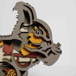 3D ξύλινα στολίδια ζώων