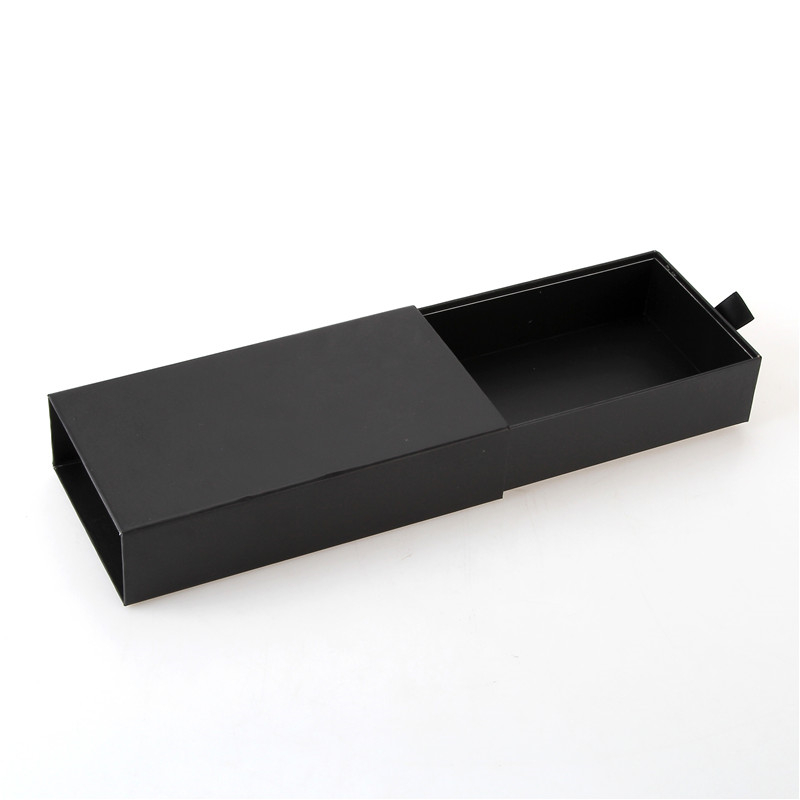 Μαύρο κουτί συρτάρι, προσαρμοσμένο κουτί δώρου συρτάρι