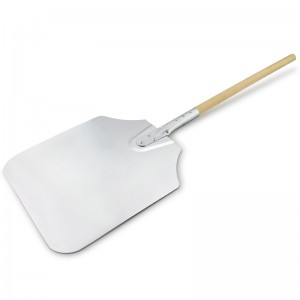 Ξύλινη λαβή 12nch/14inch/16inch αλουμινίου αλουμινίου peel pizza shovel pizza spatula pizza paddle