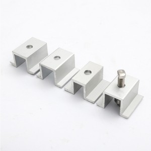 Ηλιακό πάνελ φωτοβολταϊκό module module bracket αξεσουάρ πλευρική πίεση γαλβανισμένο μπλοκ μεσαίας πίεσης