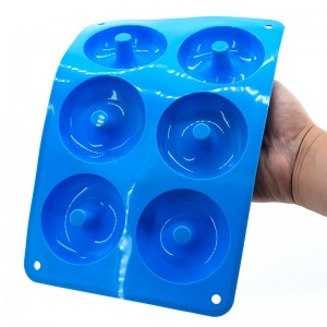 Μούχλα ντόνατς σιλικόνης - Σετ ντόνατ με σιλικόνη, απλά ποπ! Ανθεκτικό στη θερμότητα, κάνει τέλεια μπισκότα μπισκότων κέικ ντόνατ...