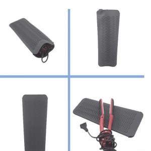 Ανθεκτική σακούλα χαλιών σιλικόνης, Φορητό ανθεκτικό στη θερμότητα κάλυμμα σακουλών ταξιδιού αντιολισθητικό χαλί για σίδερο γι...