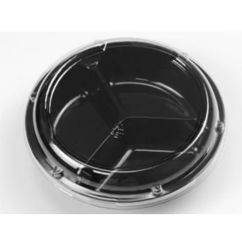 Τρία-ommpartment φρέσκα-cut φρούτα κουτί καπάκι 205*155*58 mm hj-190