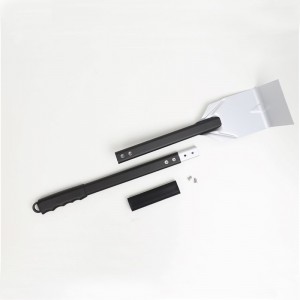 Grill Charcoal Ash Rake Hoe Chimney Cleaning Scraper Heavy Duty Grill Ash Tool Iron BBQ Cleaner Grilling Poker Scraper για φούρνο πίτσα ξύλου