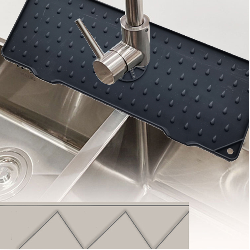 Χαλί βρύσης σιλικόνης νεροχύτη κουζίνας, Φρουρά πιτσιλιών νεροχύτη νεροχύτη – Χαλί αποστράγγισης νεροχύτη πίσω από τη βρύση, Φρο...