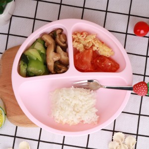 Τα φλιτζάνια αναρρόφησης μωρών σιλικόνης, τα μικρά φλιτζάνια αναρρόφησης για σιλικόνη, πιάτα σιλικόνης διαιρεμένα πιάτα σιλικόν...