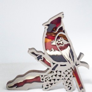 3ξύλινα στολίδια πουλιών ζώων