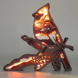 3ξύλινα στολίδια πουλιών ζώων