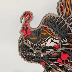 3D ξύλινο φλαμίνγκο τεχνούργημα