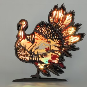 3D ξύλινο φλαμίνγκο τεχνούργημα